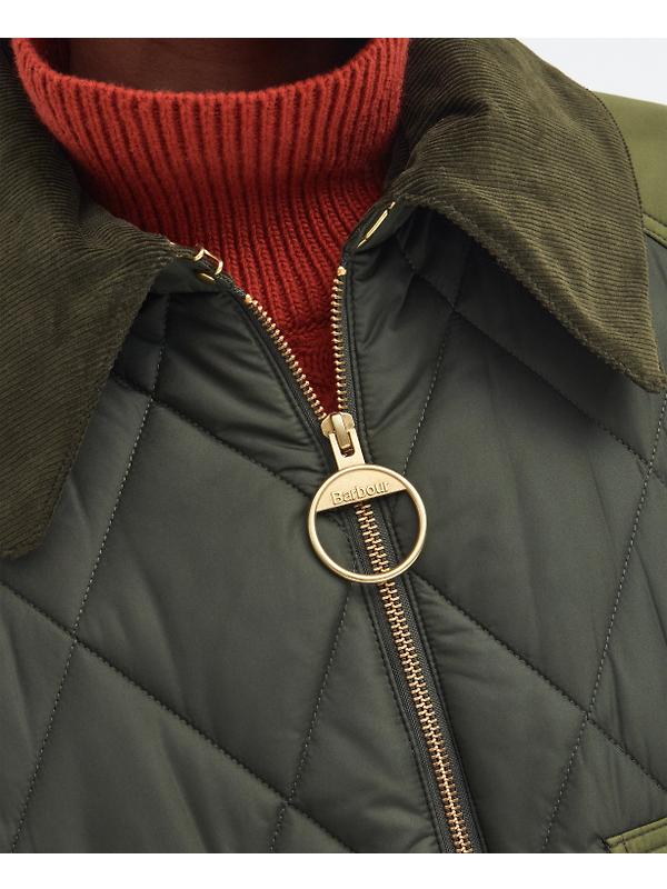 Barbour Women's Milby Quilted Jacket - Olive Image 6