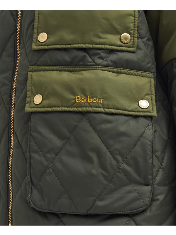 Barbour Women's Milby Quilted Jacket - Olive Image 7