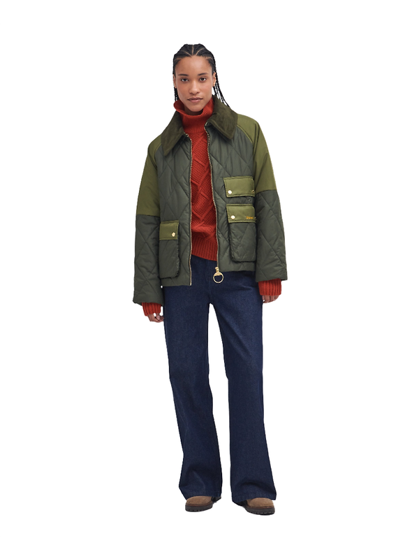 Barbour Women's Milby Quilted Jacket - Olive Image 2
