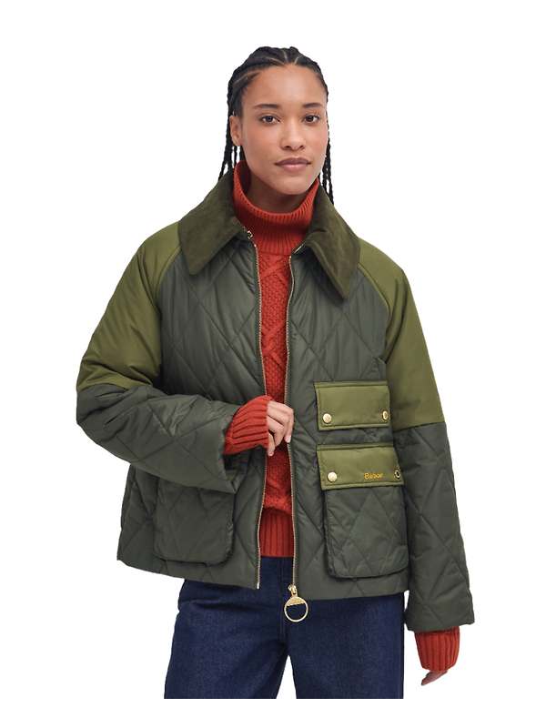 Barbour Women's Milby Quilted Jacket - Olive Image 3