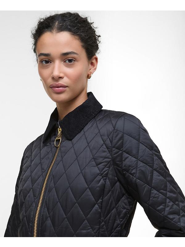 Barbour Women's Fitted Beadnell Quilted Jacket - Black/Classic Image 5