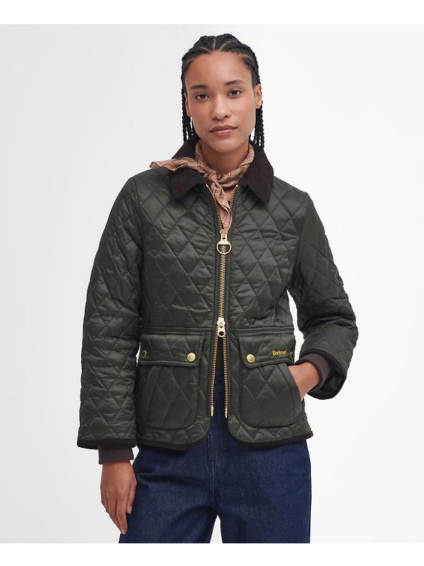 Barbour Women's Fitted Beadnell Quilted Jacket - Sage/Ancient Image 2