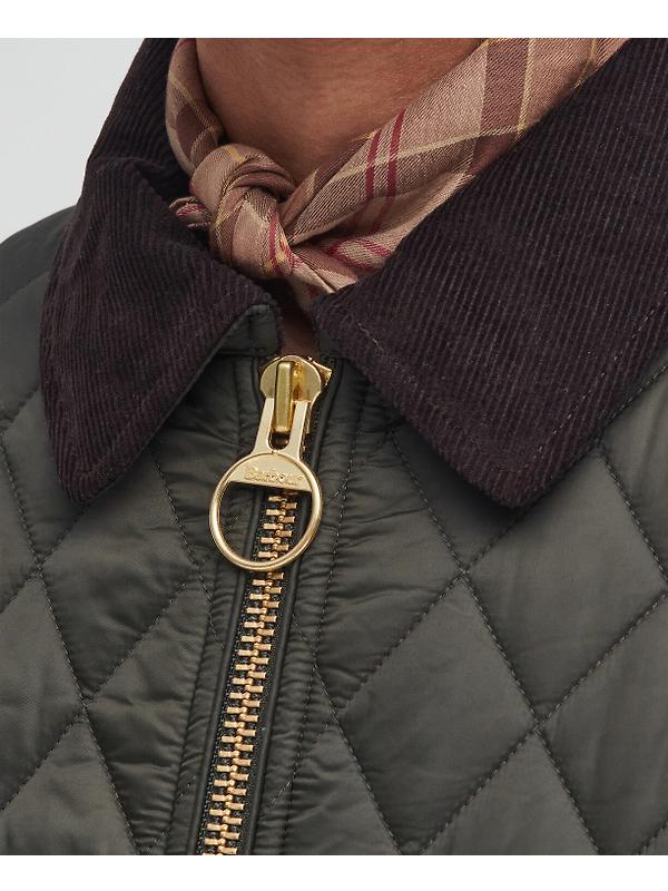Barbour Women's Fitted Beadnell Quilted Jacket - Sage/Ancient Image 6