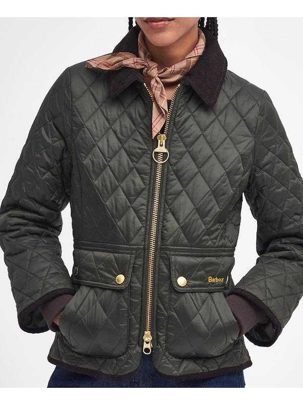 Barbour Women's Fitted Beadnell Quilted Jacket - Sage/Ancient Image 7