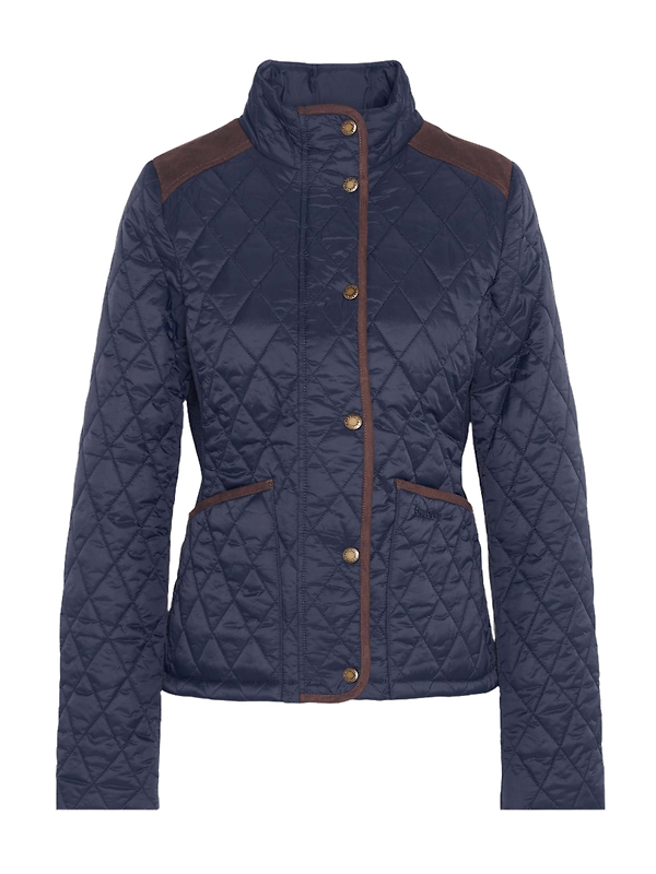 Barbour Women's Highfield Quilted Jacket - Navy/Classic Product Image