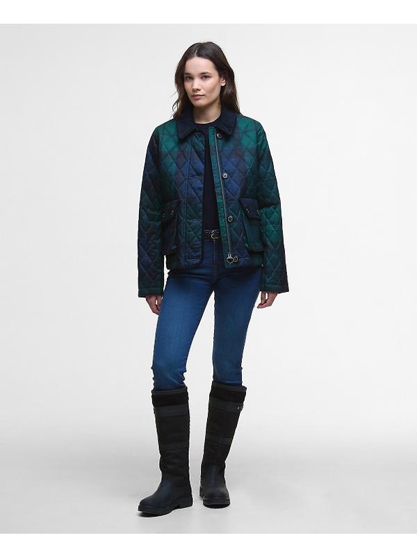 Barbour Women's Loudon Quilted Jacket - Blackwatch Tartan Image 3