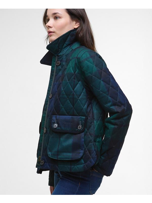Barbour Women's Loudon Quilted Jacket - Blackwatch Tartan Image 6