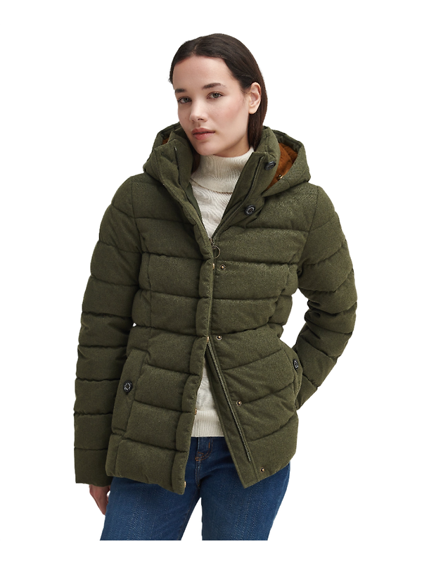 Barbour Women's Camellia Puffer Jacket - Olive Image 3