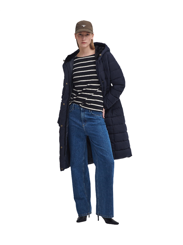 Barbour Women's Clarence Puffer Jacket - Dark Navy Image 2