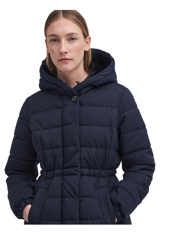 Barbour Women's Clarence Puffer Jacket - Dark Navy Image 5