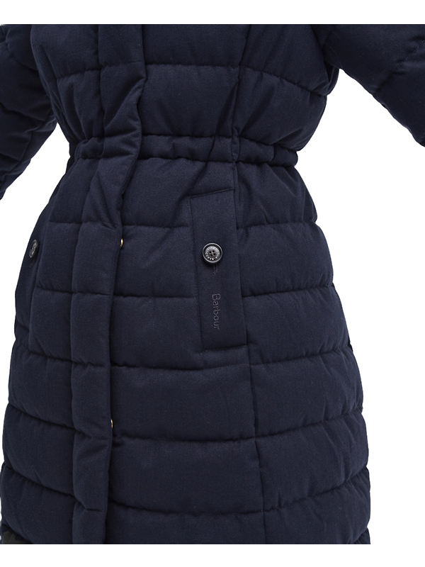 Barbour Women's Clarence Puffer Jacket - Dark Navy Image 8