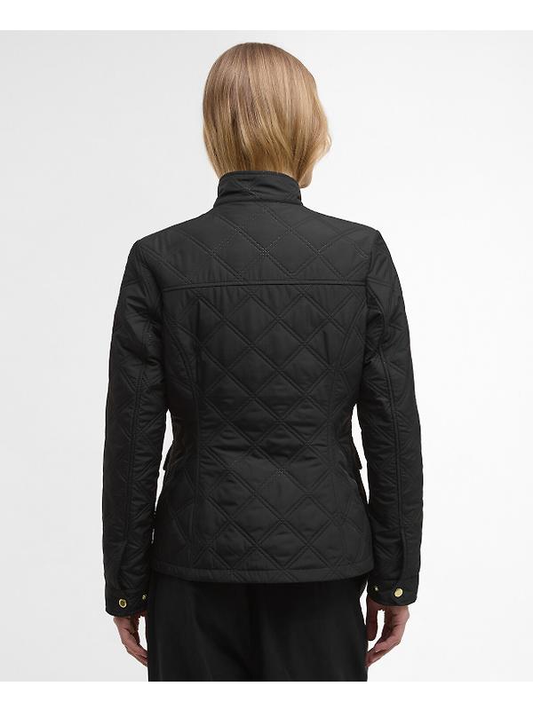 Barbour International Women's Halsey Quilted Jacket - Black/Dusky Khaki Image 4
