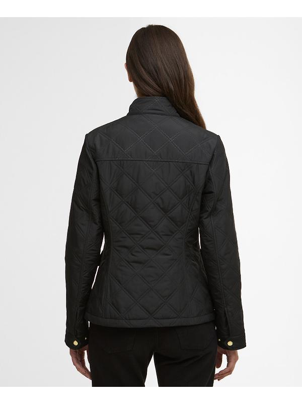 Barbour International Women's Halsey Quilted Jacket - Black/Black Image 4