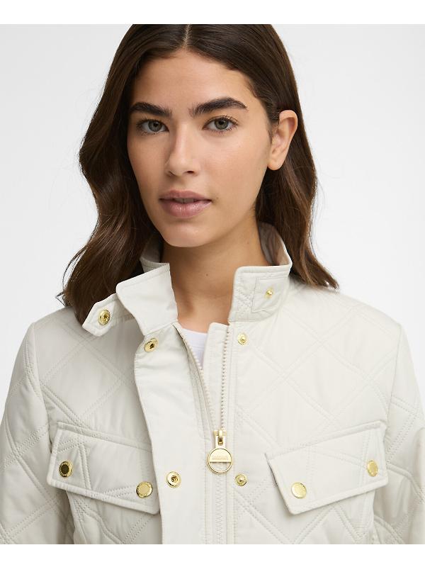 Barbour International Women's Halsey Quilted Jacket - Silver Birch/Silver Birch Image 5