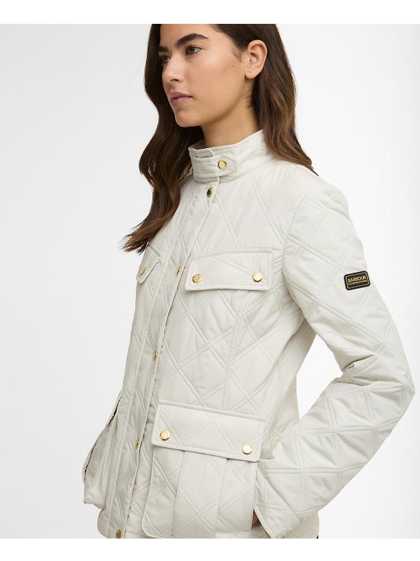 Barbour International Women's Halsey Quilted Jacket - Silver Birch/Silver Birch Image 6