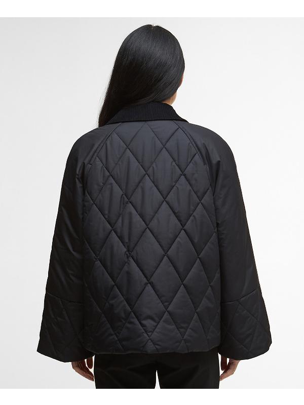 Barbour Women's Martha Quilted Jacket - Black/Classic Tartan Image 4