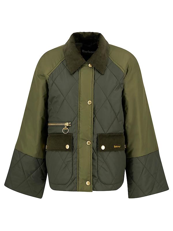 Barbour Women's Martha Quilted Jacket - Olive/Dark Moss/Ancient Tartan Image 1