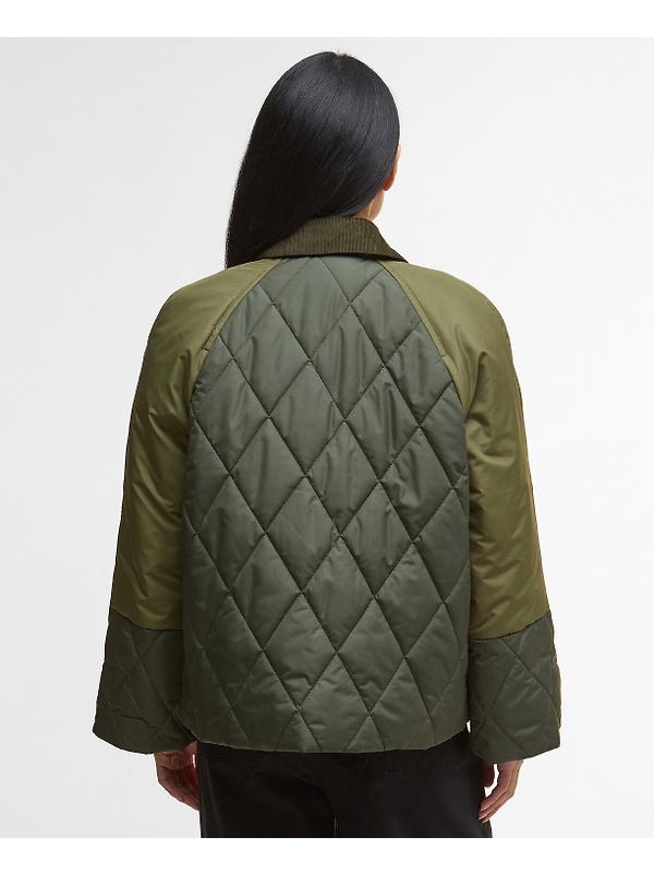 Barbour Women's Martha Quilted Jacket - Olive/Dark Moss/Ancient Tartan Image 4
