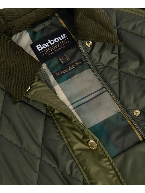 Barbour Women's Martha Quilted Jacket - Olive/Dark Moss/Ancient Tartan Image 7