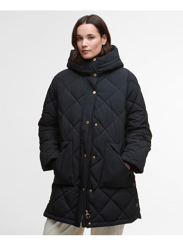 Barbour Women's Kailyn Puffer Jacket - Black/Classic Tartan Image 2