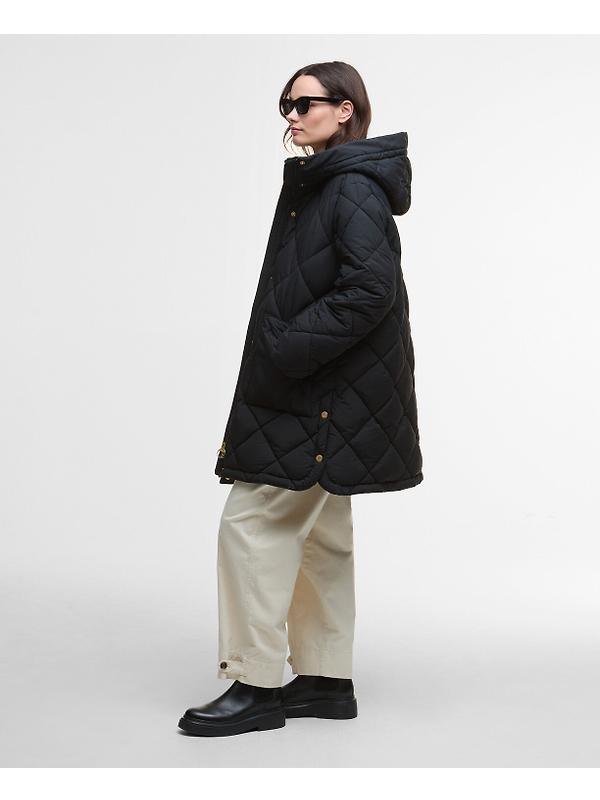 Barbour Women's Kailyn Puffer Jacket - Black/Classic Tartan Image 3