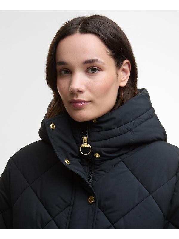 Barbour Women's Kailyn Puffer Jacket - Black/Classic Tartan Image 5