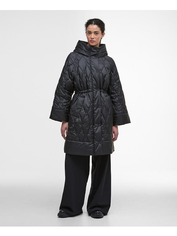 Barbour Women's Celine Quilted Jacket - Black/Onyx Tartan Image 2