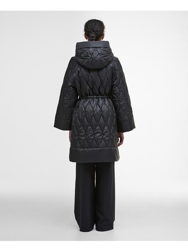 Barbour Women's Celine Quilted Jacket - Black/Onyx Tartan Image 4