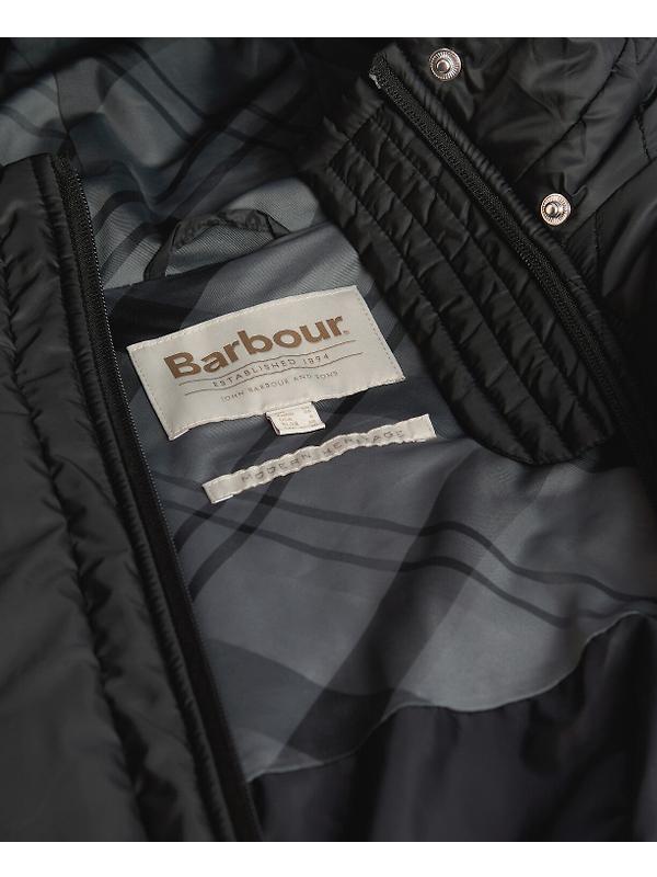 Barbour Women's Celine Quilted Jacket - Black/Onyx Tartan Image 9