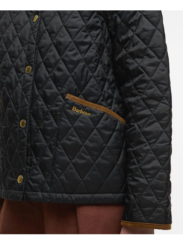 Barbour Women's Icons Cropped Liddesdale Quilted Jacket - Black/Classic Image 6