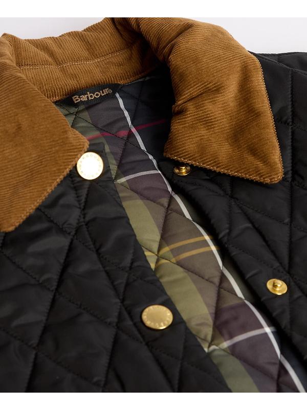 Barbour Women's Icons Cropped Liddesdale Quilted Jacket - Black/Classic Image 7