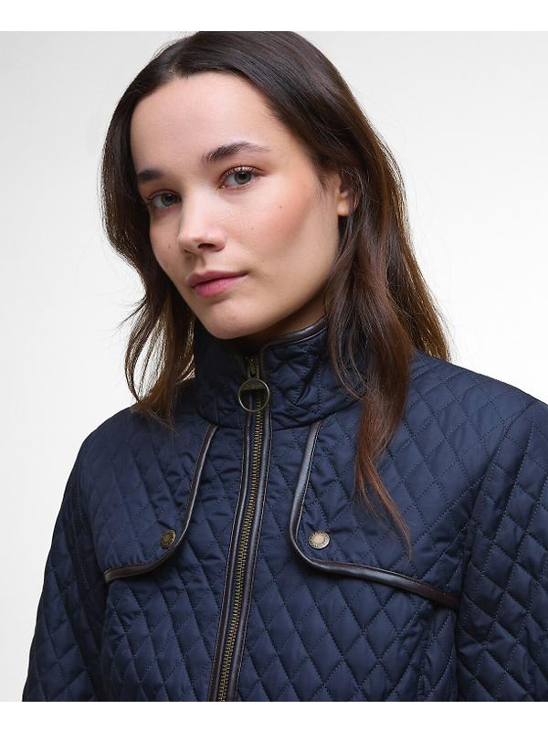 Barbour Women's Dahlia Quilted Jacket - Dark Navy Image 5