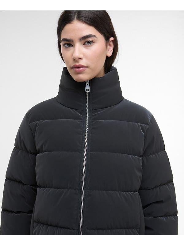 Barbour International Women's Hudson Velvet Puffer Jacket - Black Image 6