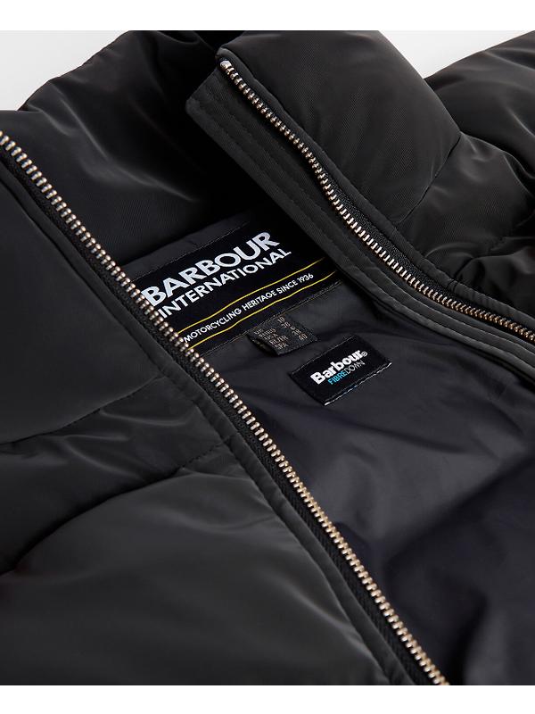 Barbour International Women's Hudson Velvet Puffer Jacket - Black Image 7