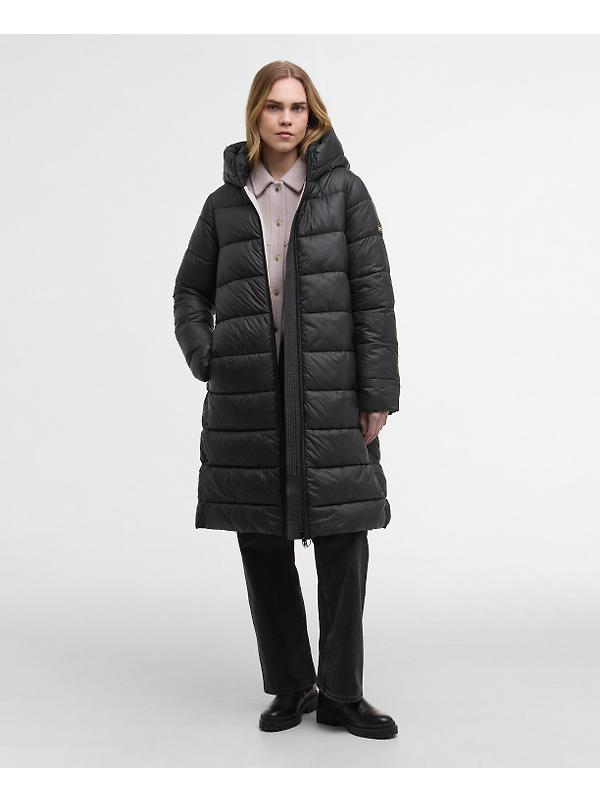 Barbour International Women's Olivios Longline Puffer Jacket - Black Image 2
