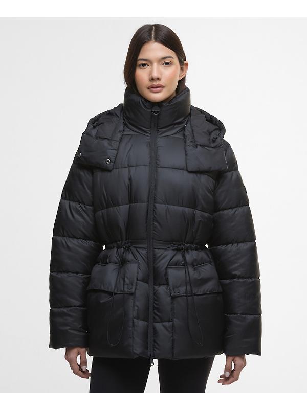 Barbour International Women's Lisbon Puffer Jacket - Black Image 2
