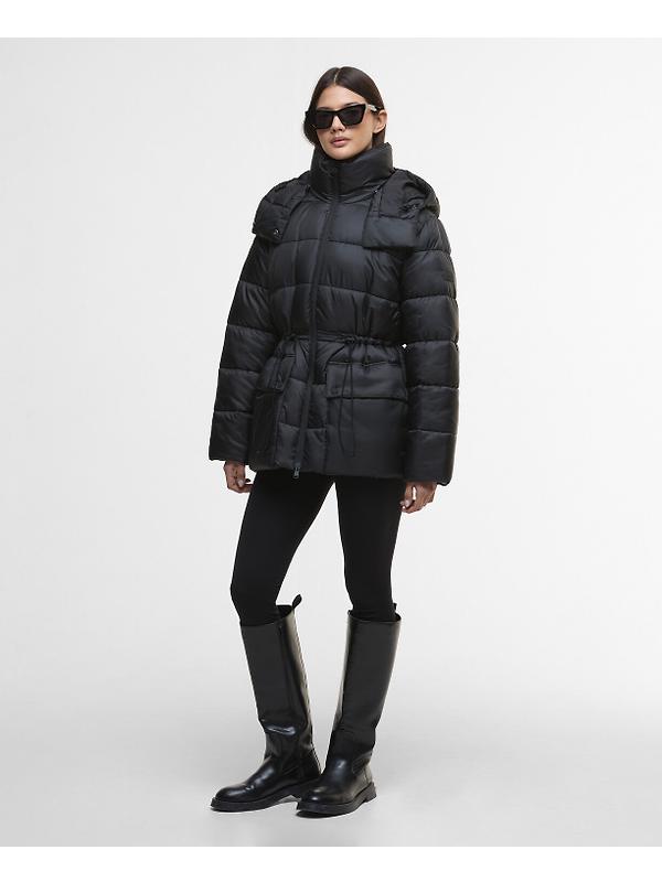 Barbour International Women's Lisbon Puffer Jacket - Black Image 3