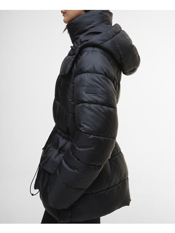 Barbour International Women's Lisbon Puffer Jacket - Black Image 6