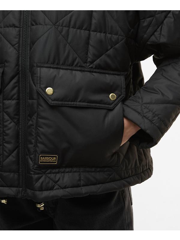 Barbour International Women's Juliana Quilted Jacket - Black Image 7