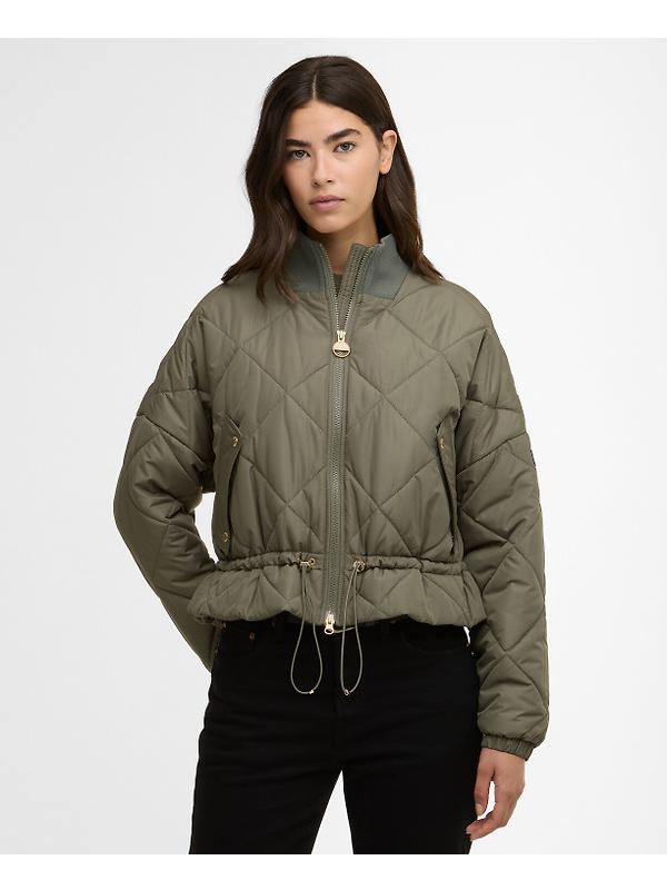 Barbour International Women's Pagan Quilted Jacket - Dusky Khaki Image 2