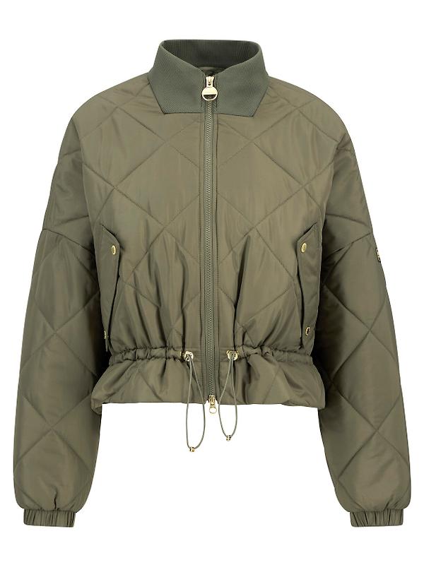 Barbour International Women's Pagan Quilted Jacket - Dusky Khaki Image 1