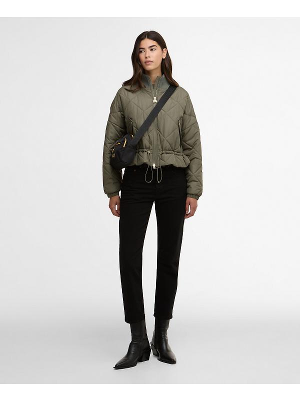 Barbour International Women's Pagan Quilted Jacket - Dusky Khaki Image 3