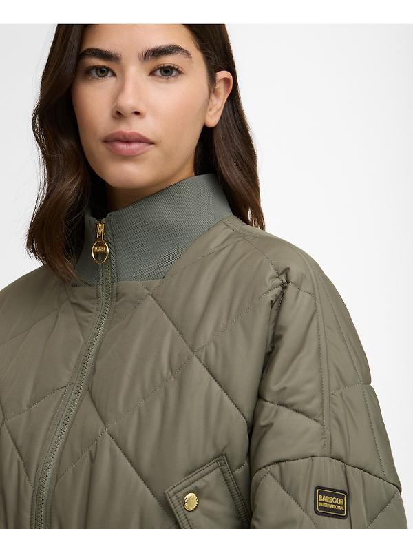 Barbour International Women's Pagan Quilted Jacket - Dusky Khaki Image 5