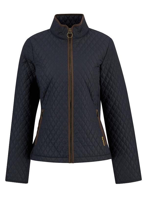 Barbour Women's Basswood Quilted Jacket - Dark Navy Image 1