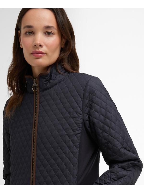 Barbour Women's Basswood Quilted Jacket - Dark Navy Image 5