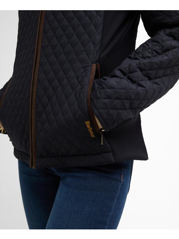Barbour Women's Basswood Quilted Jacket - Dark Navy Image 6