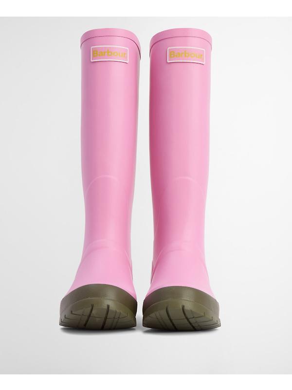 Barbour Women's Abbey Tall Wellington Boots - Pink Image 3