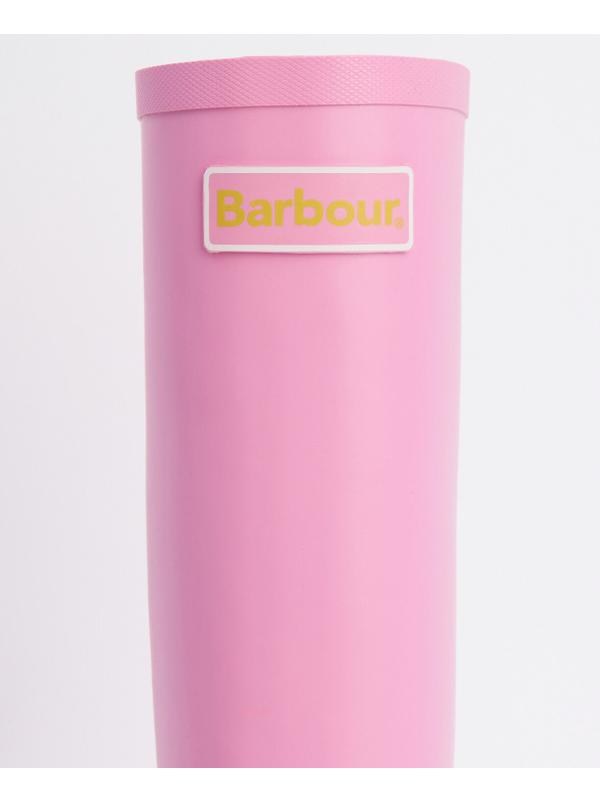 Barbour Women's Abbey Tall Wellington Boots - Pink Image 5