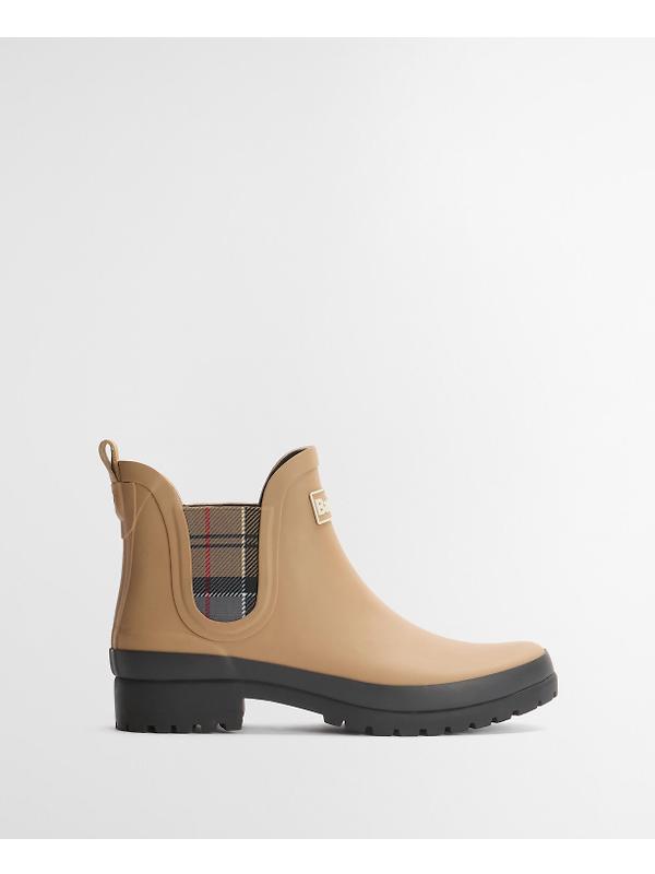Barbour Women's Mallow Chelsea Welly - Beige/Dress Tartan Image 2