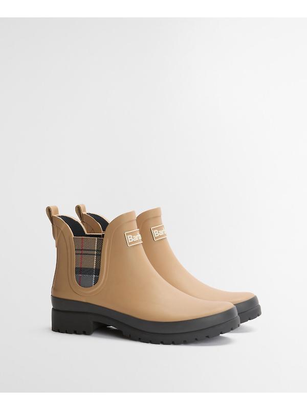 Barbour Women's Mallow Chelsea Welly - Beige/Dress Tartan Image 3